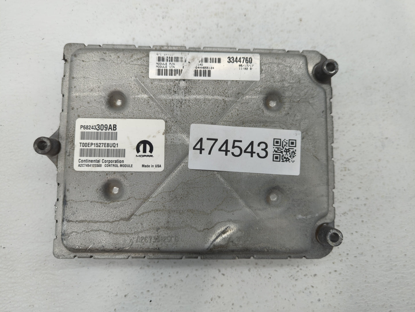 2016-2017 Dodge Charger PCM Engine Control Computer ECU ECM PCU OEM P/N:P68243309AA P68243309AB, P68317751AD Fits Fits 2016 