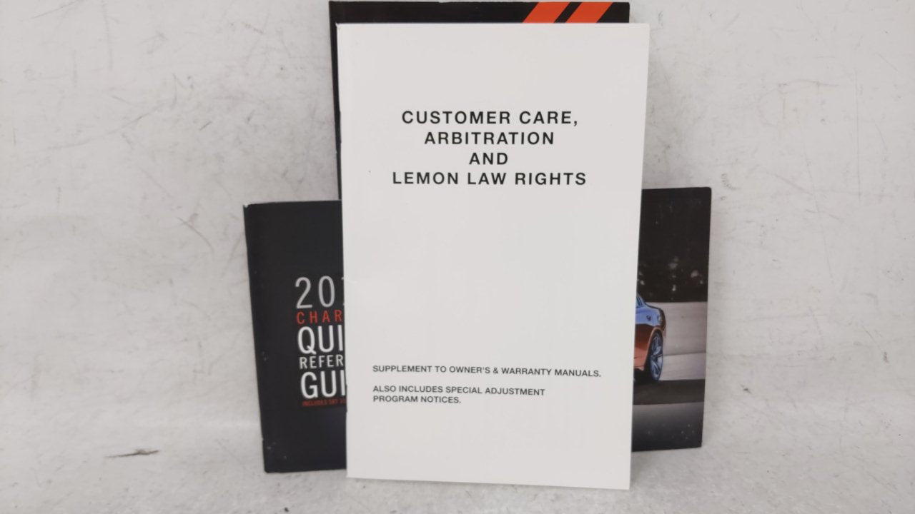 2017 Dodge Charger Owners Manual Book Guide OEM Used Auto Parts - Oemusedautoparts1.com