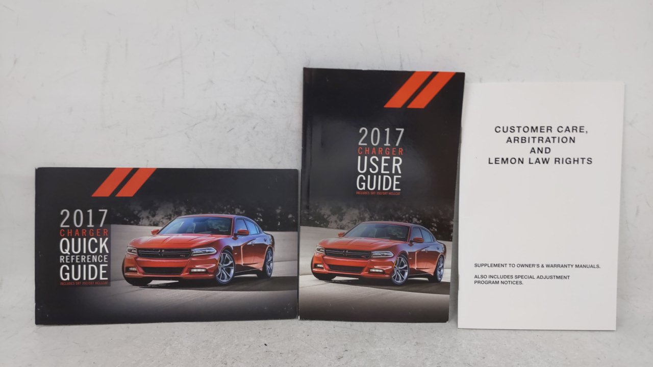 2017 Dodge Charger Owners Manual Book Guide OEM Used Auto Parts - Oemusedautoparts1.com