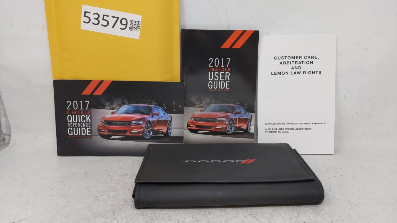 2017 Dodge Charger Owners Manual Book Guide OEM Used Auto Parts - Oemusedautoparts1.com