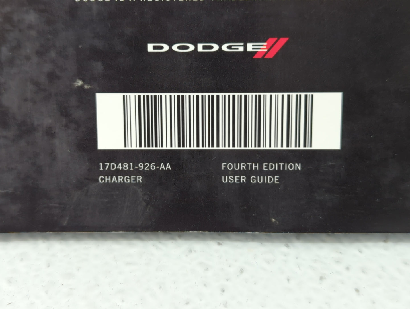 2017 Dodge Charger Owners Manual Book Guide P/N:17D481-926-AA OEM Used Auto Parts - Oemusedautoparts1.com