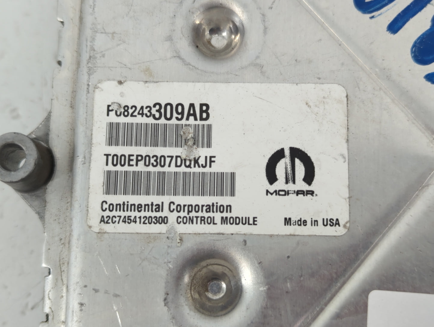2017 Dodge Charger PCM Engine Control Computer ECU ECM PCU OEM P/N:P08243309AB Fits OEM Used Auto Parts - Oemusedautoparts1.