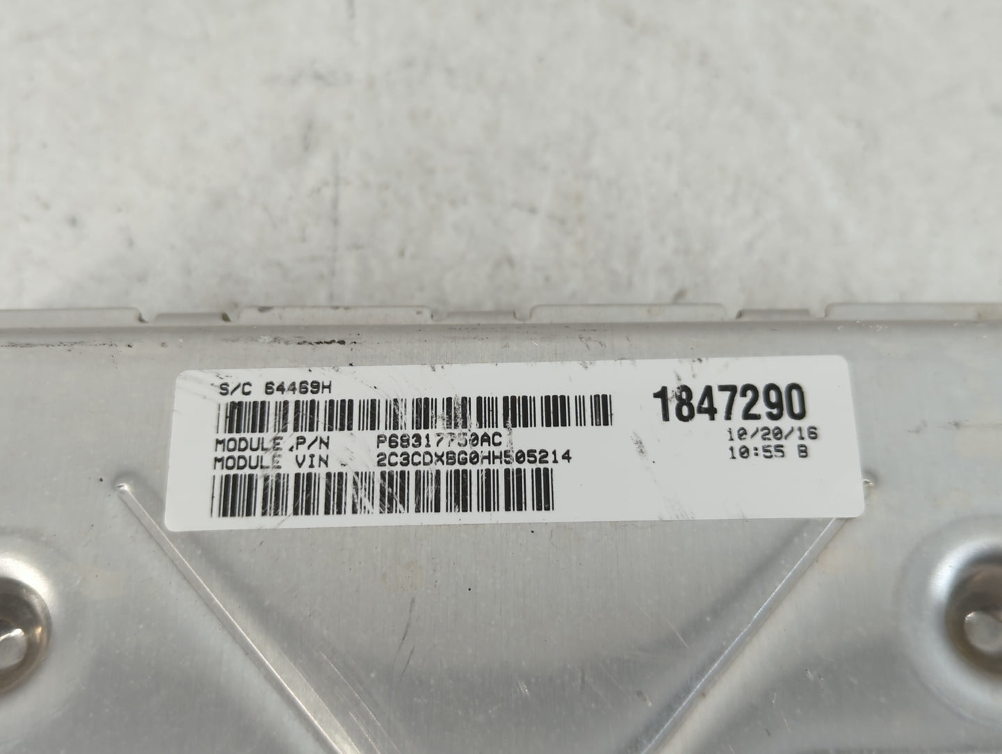 2016-2017 Dodge Charger PCM Engine Control Computer ECU ECM PCU OEM P/N:1847290 Fits Fits 2016 2017 OEM Used Auto Parts - Oe