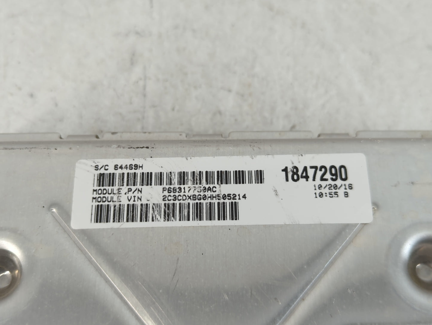 2016-2017 Dodge Charger PCM Engine Control Computer ECU ECM PCU OEM P/N:1847290 Fits Fits 2016 2017 OEM Used Auto Parts - Oe