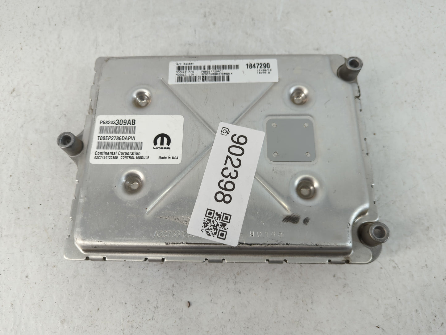 2016-2017 Dodge Charger PCM Engine Control Computer ECU ECM PCU OEM P/N:1847290 Fits Fits 2016 2017 OEM Used Auto Parts - Oe