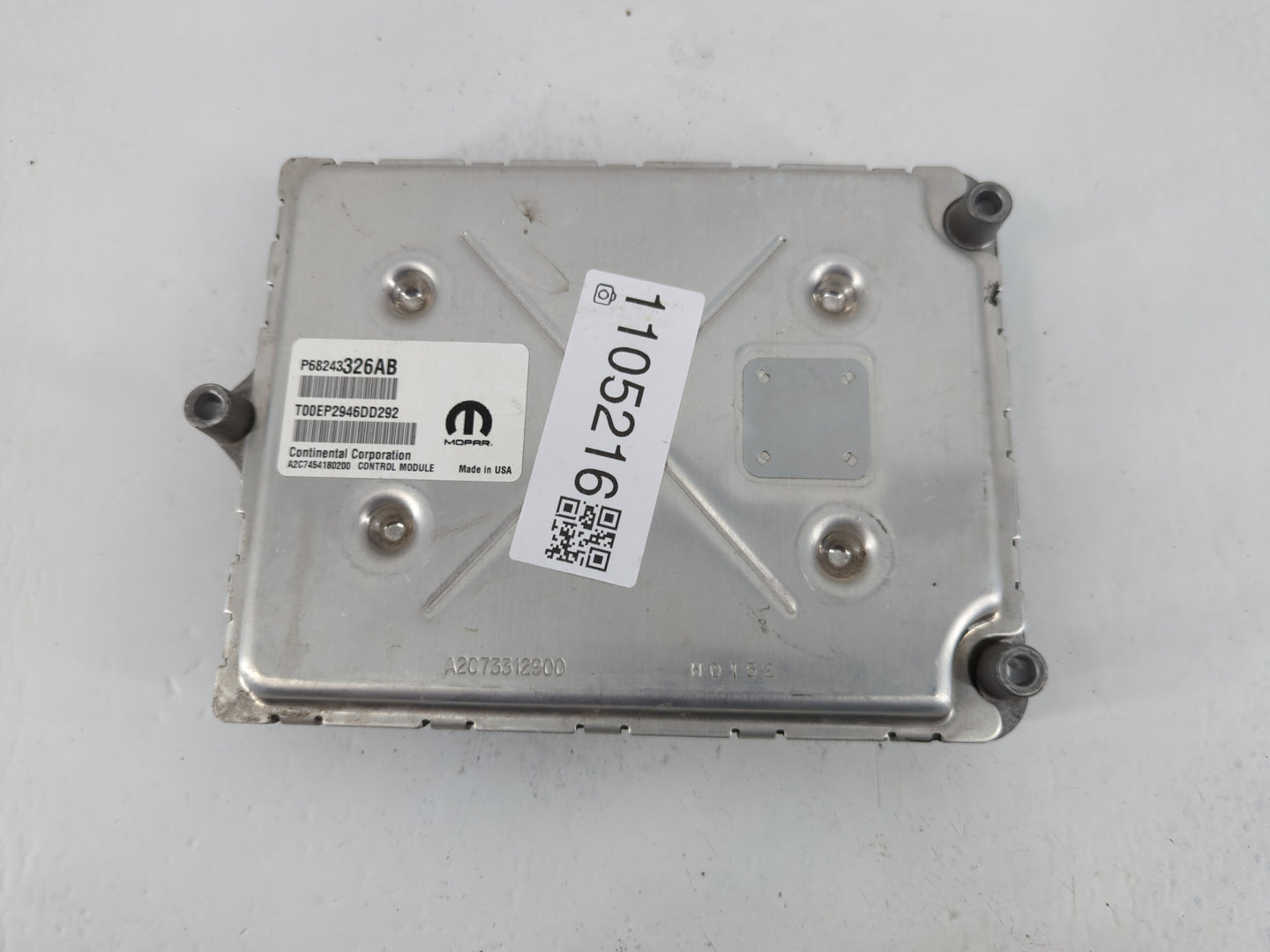 2016-2017 Dodge Durango PCM Engine Control Computer ECU ECM PCU OEM P/N:P68243326AB Fits Fits 2016 2017 OEM Used Auto Parts 