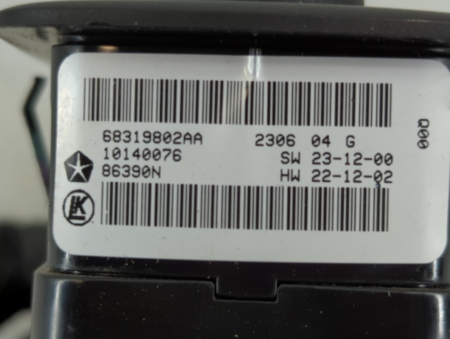 2016-2021 Dodge Durango Master Power Window Switch Replacement Driver Side Left P/N:68319805AA Fits OEM Used Auto Parts - Oe
