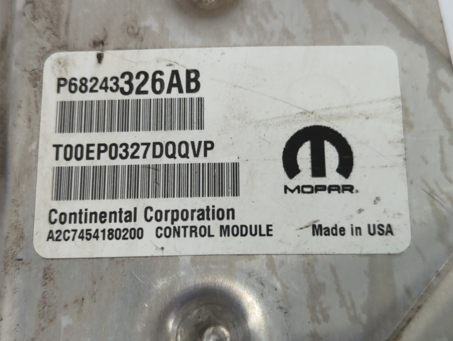 2016-2017 Dodge Durango PCM Engine Control Computer ECU ECM PCU OEM P/N:P68284508AE Fits Fits 2016 2017 OEM Used Auto Parts 