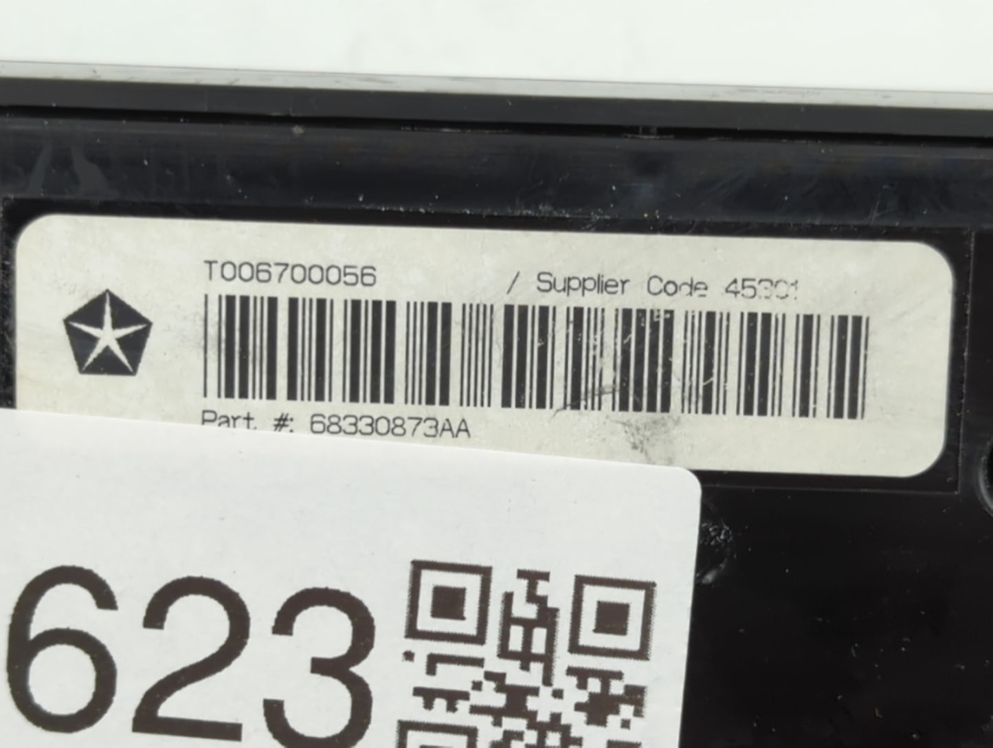 2016-2017 Dodge Durango Climate Control Module Temperature AC/Heater Replacement P/N:68330873AA Fits Fits 2016 2017 OEM Used