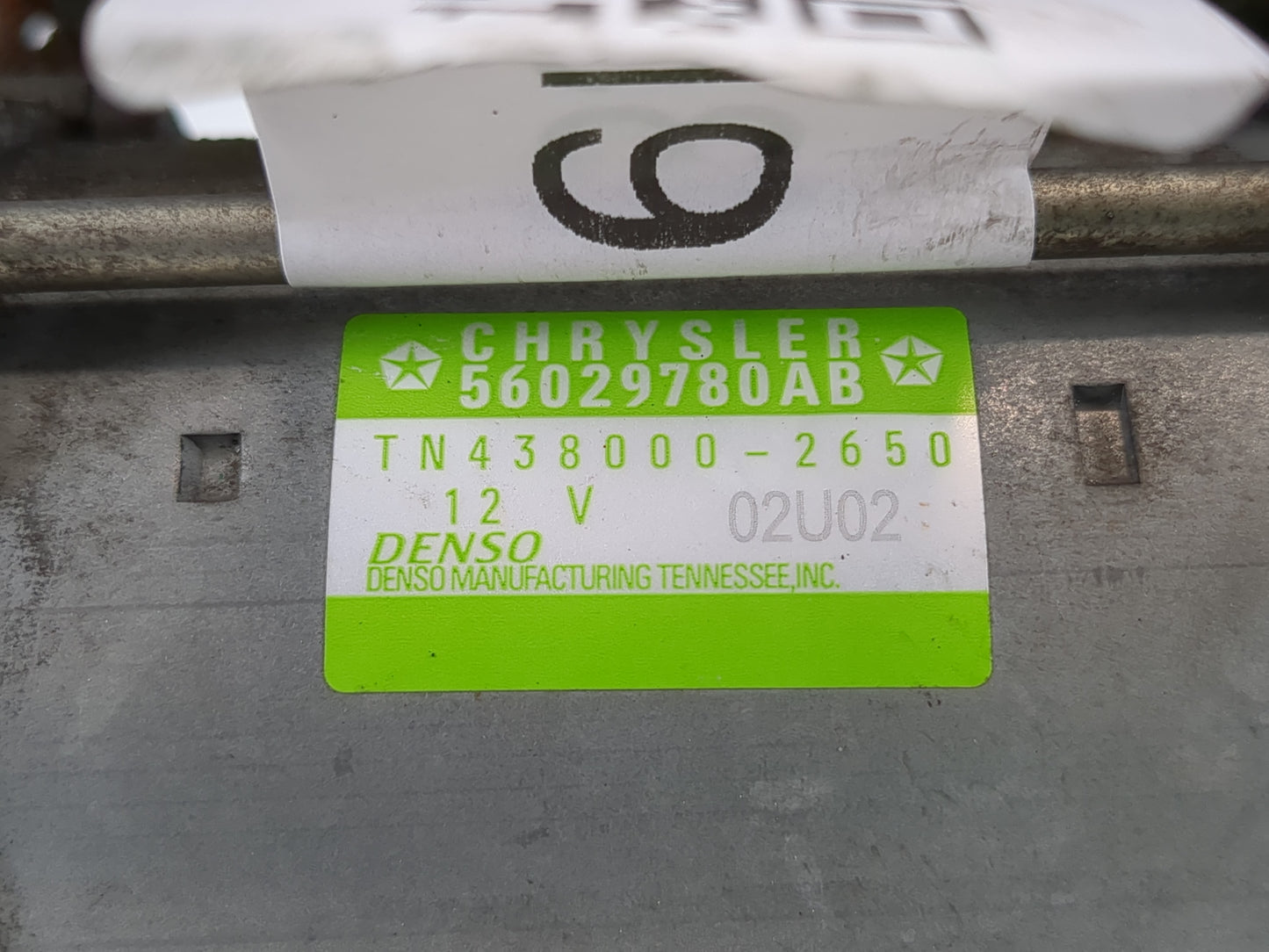 2016-2020 Dodge Durango Car Starter Motor Solenoid OEM P/N:56029780AB Fits Fits 2016 2017 2018 2019 2020 2021 2022 OEM Used 