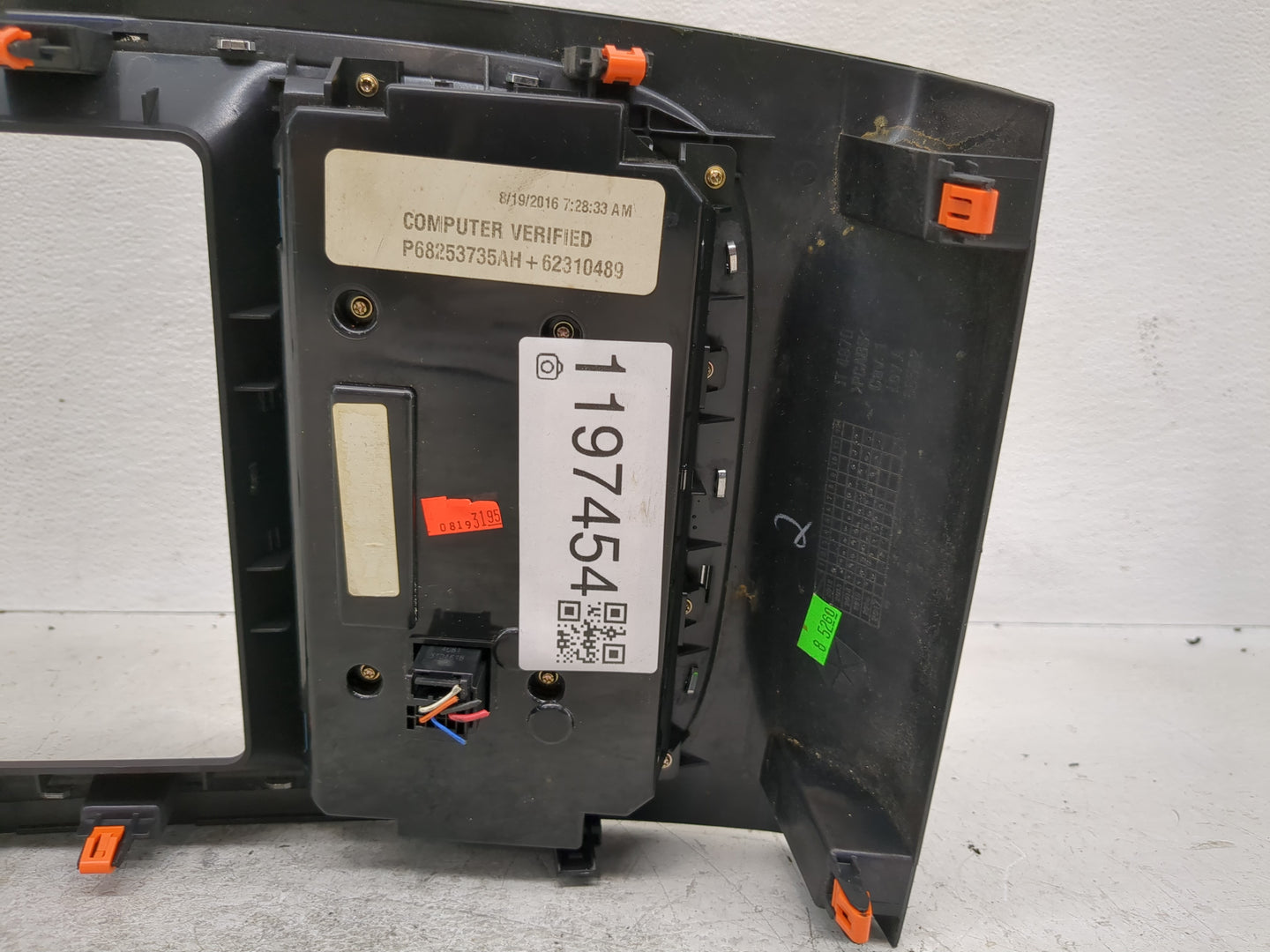 2016-2017 Dodge Durango Climate Control Module Temperature AC/Heater Replacement P/N:P68253735AH Fits Fits 2016 2017 OEM Use