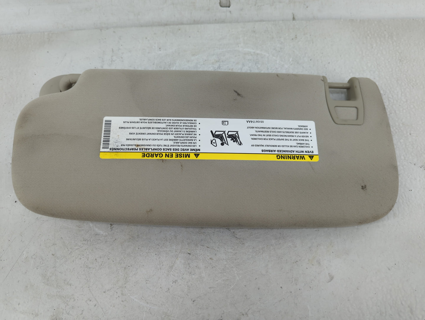 2011-2022 Dodge Durango Sun Visor Shade Replacement Passenger Right Mirror Fits OEM Used Auto Parts - Oemusedautoparts1.com