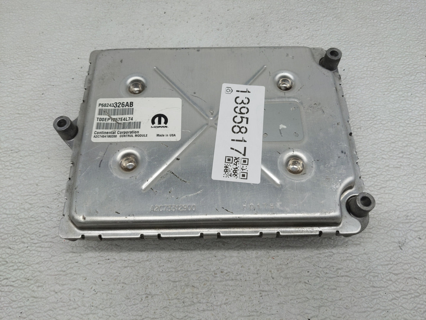 2016-2017 Dodge Durango PCM Engine Control Computer ECU ECM PCU OEM P/N:P68243326AB Fits Fits 2016 2017 OEM Used Auto Parts 