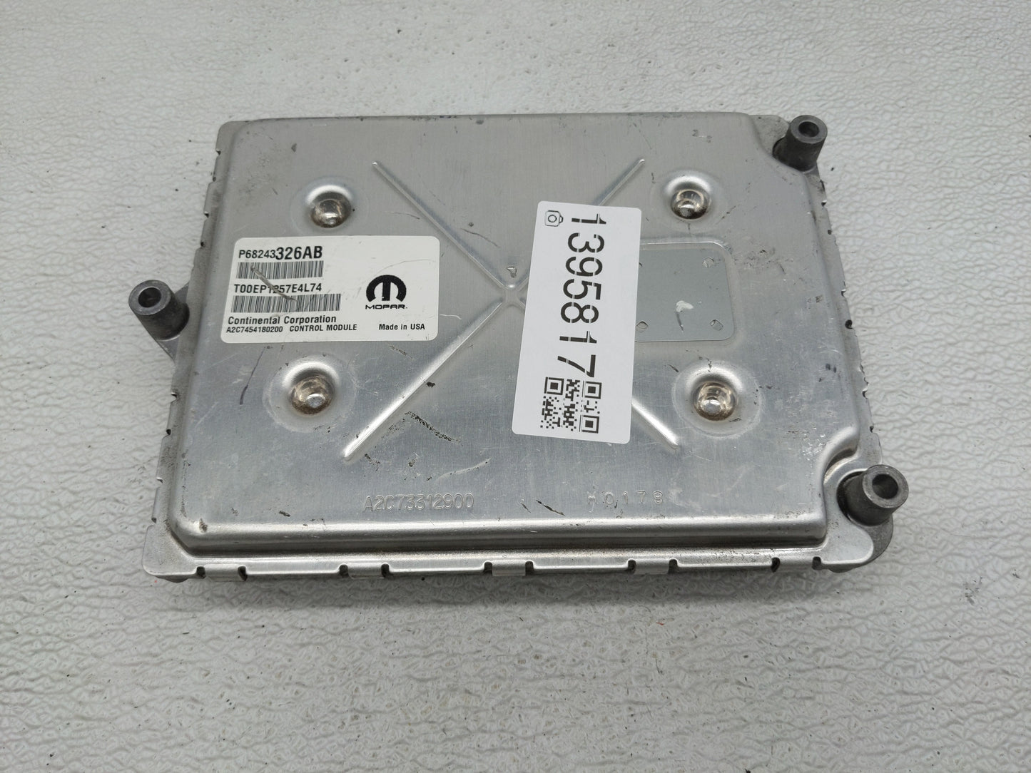 2016-2017 Dodge Durango PCM Engine Control Computer ECU ECM PCU OEM P/N:P68243326AB Fits Fits 2016 2017 OEM Used Auto Parts 