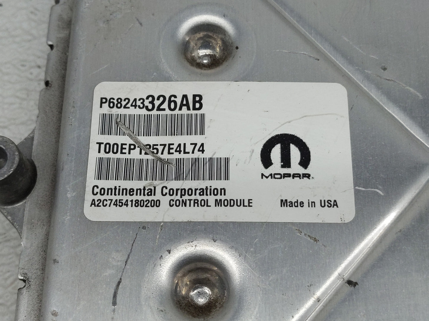 2016-2017 Dodge Durango PCM Engine Control Computer ECU ECM PCU OEM P/N:P68243326AB Fits Fits 2016 2017 OEM Used Auto Parts 