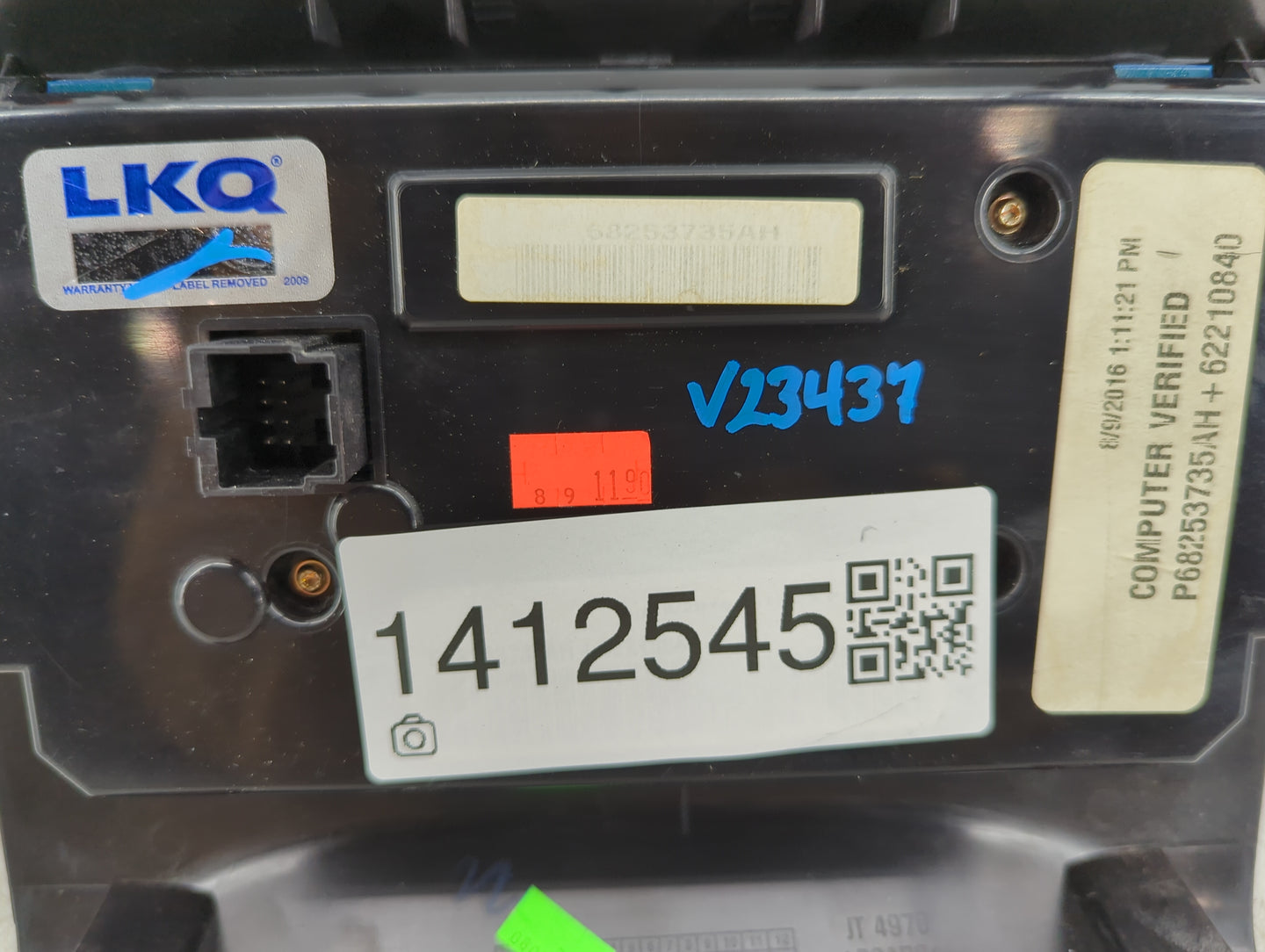 2016-2017 Dodge Durango Climate Control Module Temperature AC/Heater Replacement P/N:68253735AH Fits Fits 2016 2017 OEM Used