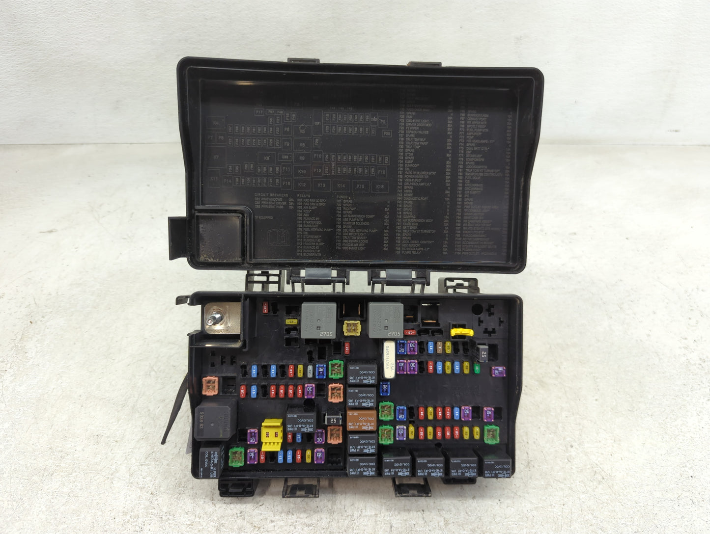 2017 Dodge Durango Fusebox Fuse Box Panel Relay Module P/N:7140-1980-30 Fits OEM Used Auto Parts - Oemusedautoparts1.com