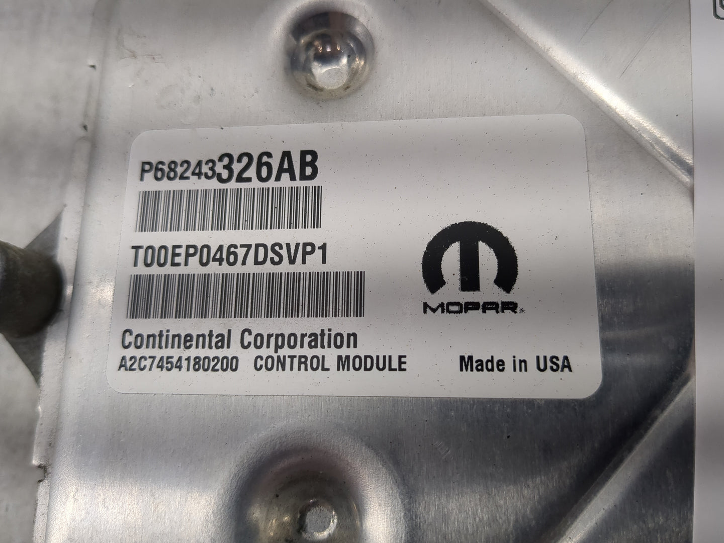 2016-2017 Dodge Durango PCM Engine Control Computer ECU ECM PCU OEM P/N:P68243326AB T00EP0467DSVP1 Fits Fits 2016 2017 OEM U