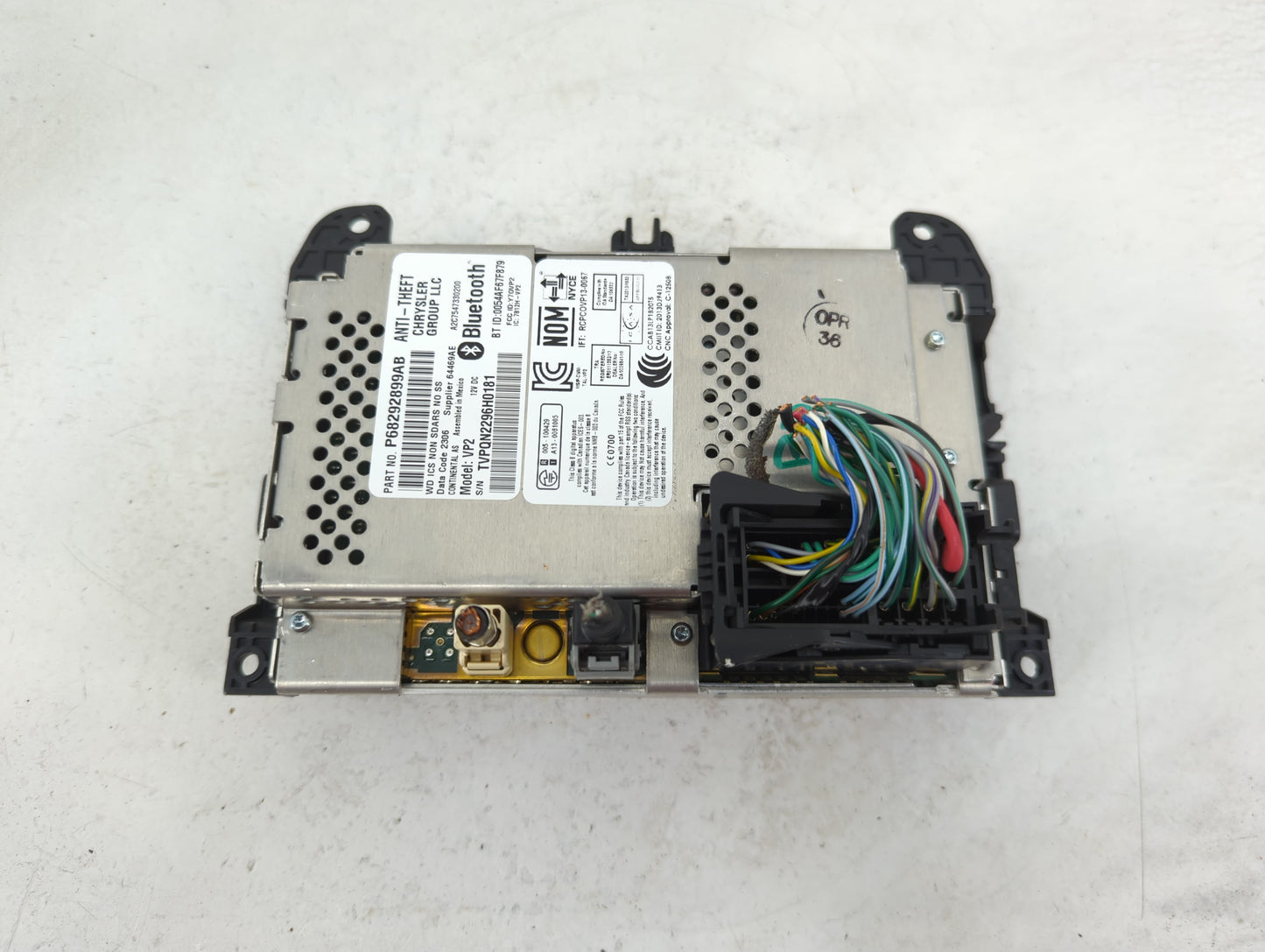 2017 Dodge Durango Information Display Screen 1465972 - Oemusedautoparts1.com