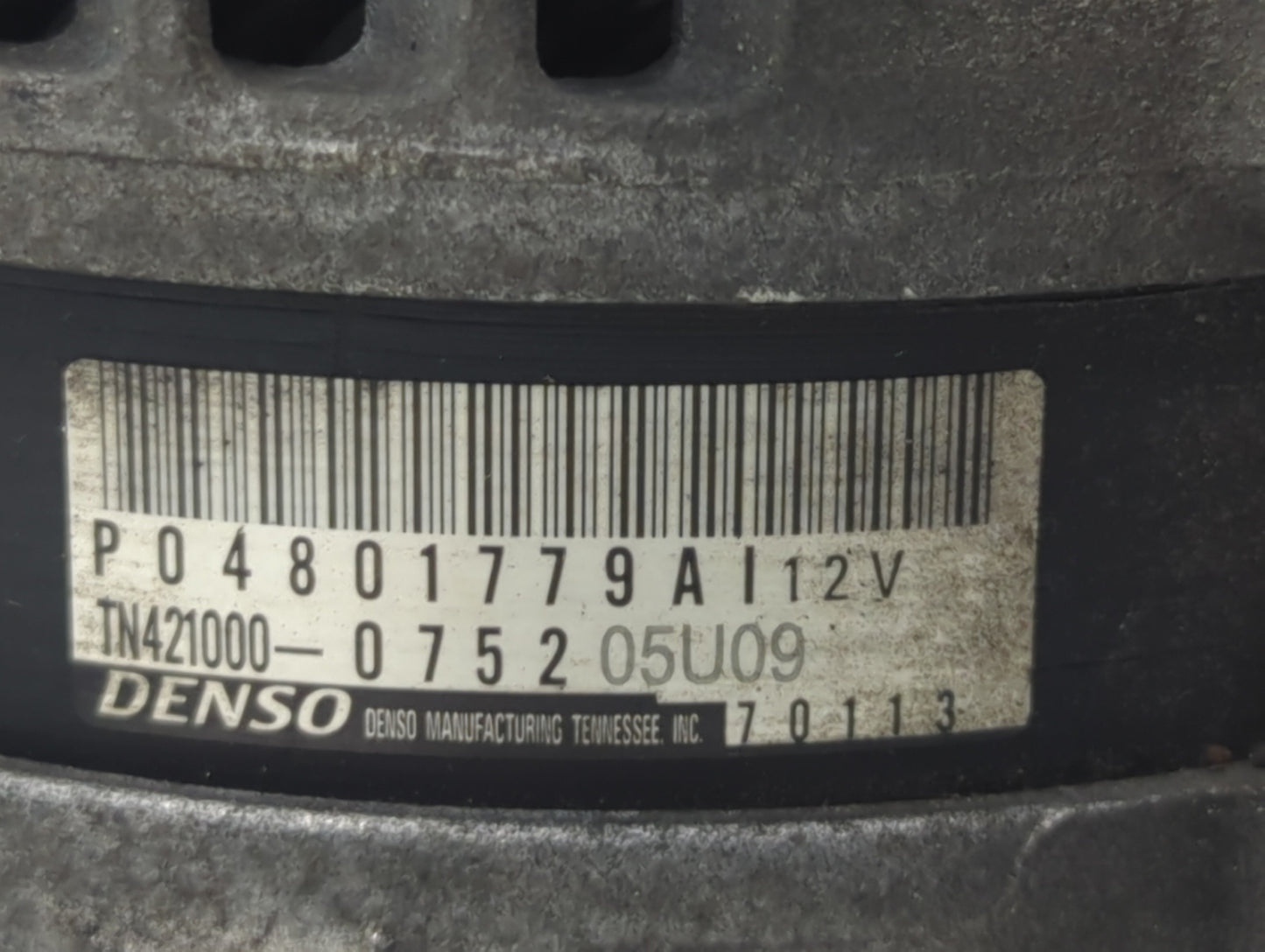 2011-2015 Dodge Durango Alternator Replacement Generator Charging Assembly Engine OEM P/N:TN421000-0752 P04801779AI Fits OEM