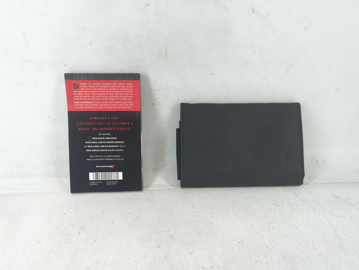 2017 Dodge Durango Owners Manual Book Guide P/N:17WD01-926-AA OEM Used Auto Parts - Oemusedautoparts1.com