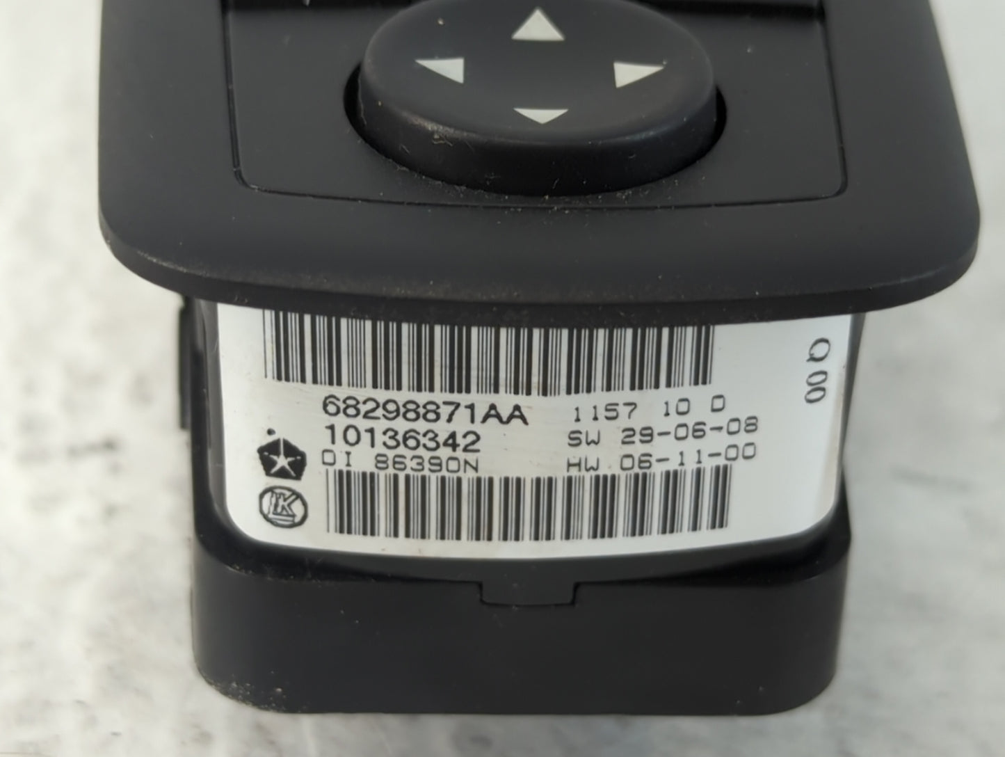 2012-2020 Dodge Grand Caravan Master Power Window Switch Replacement Driver Side Left P/N:68298871AA Fits OEM Used Auto Part