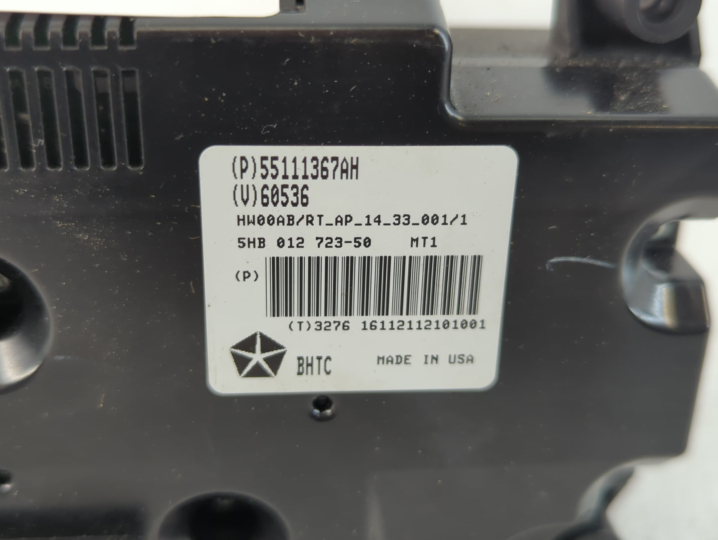 2011-2020 Dodge Grand Caravan Climate Control Module Temperature AC/Heater Replacement P/N:55111367AH Fits OEM Used Auto Par