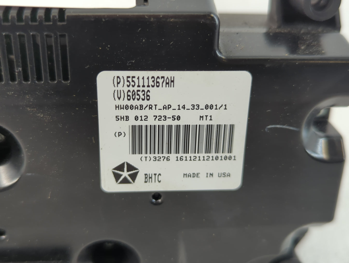 2011-2020 Dodge Grand Caravan Climate Control Module Temperature AC/Heater Replacement P/N:55111367AH Fits OEM Used Auto Par