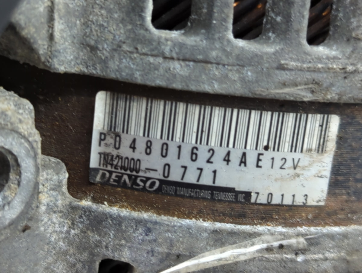 2011-2020 Dodge Grand Caravan Alternator Replacement Generator Charging Assembly Engine OEM P/N:P04801624AE Fits OEM Used Au