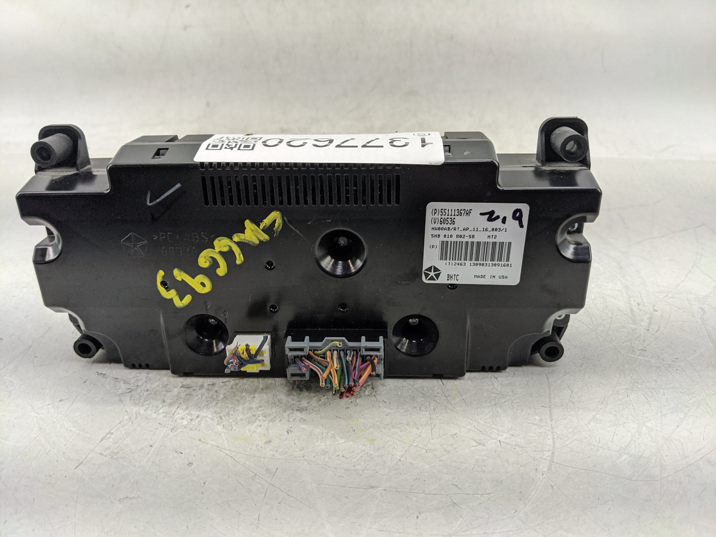 2011-2020 Dodge Grand Caravan Climate Control Module Temperature AC/Heater Replacement P/N:55111367AF Fits OEM Used Auto Par