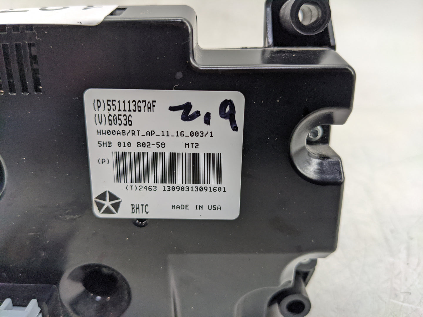 2011-2020 Dodge Grand Caravan Climate Control Module Temperature AC/Heater Replacement P/N:55111367AF Fits OEM Used Auto Par