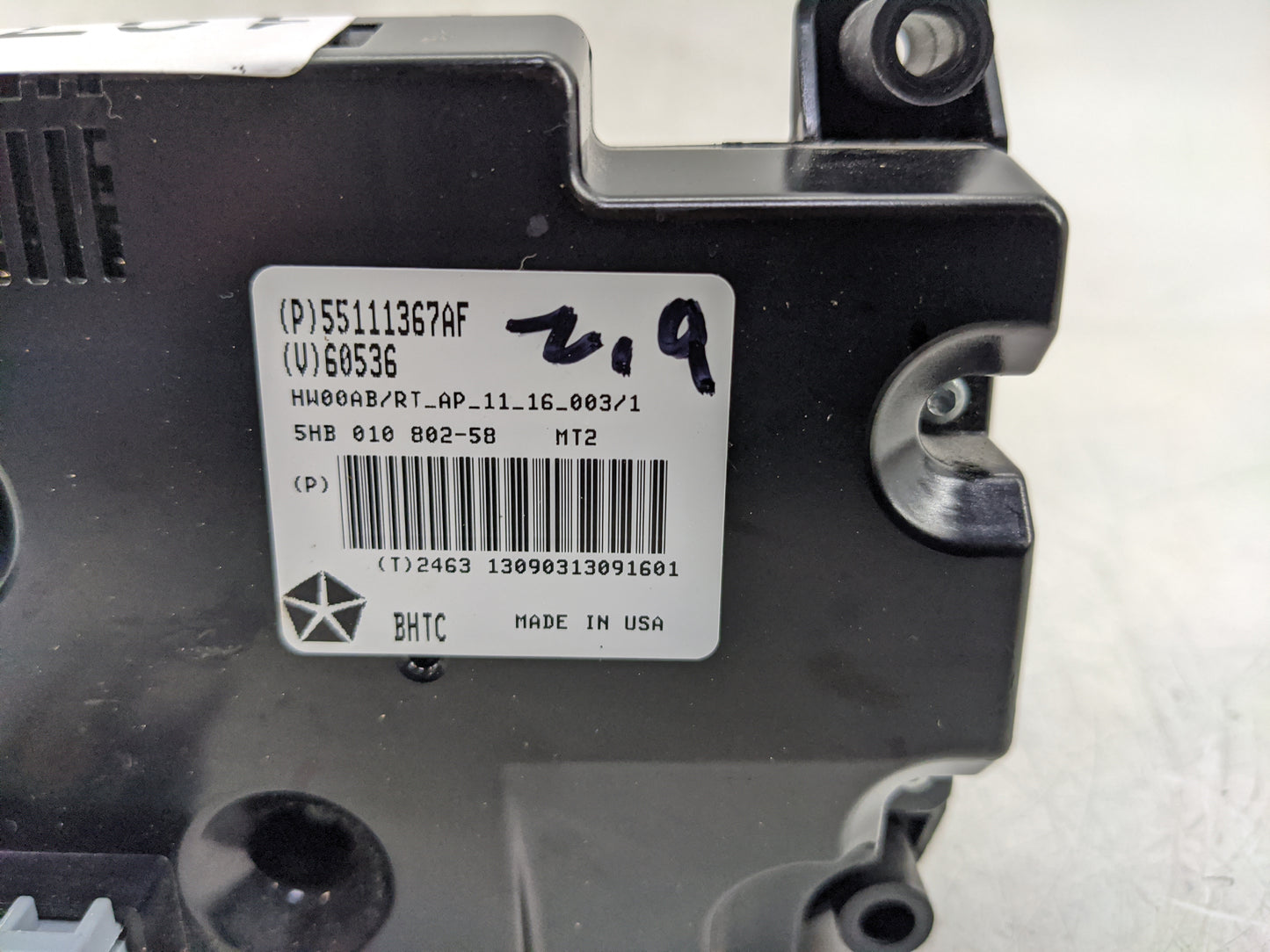 2011-2020 Dodge Grand Caravan Climate Control Module Temperature AC/Heater Replacement P/N:55111367AF Fits OEM Used Auto Par