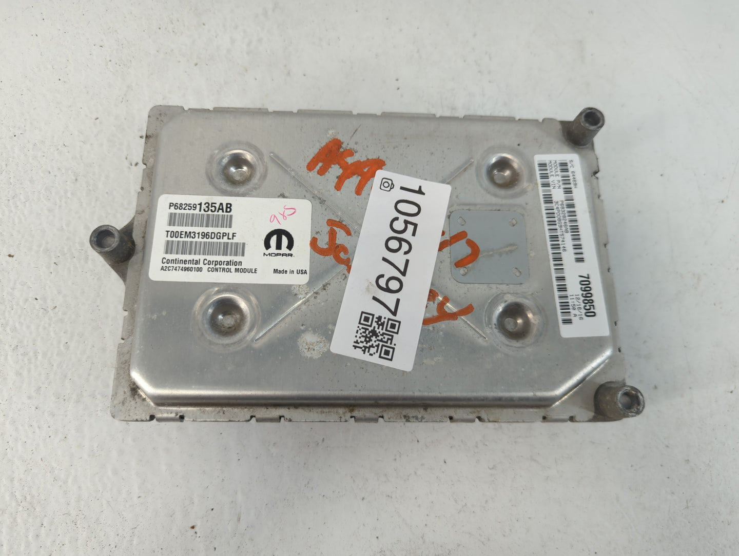 2016-2019 Dodge Journey PCM Engine Control Computer ECU ECM PCU OEM P/N:P68259135AB Fits Fits 2016 2017 2018 2019 OEM Used A