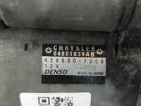2011-2019 Dodge Journey Car Starter Motor Solenoid OEM P/N:428000-7200 04801839AB Fits OEM Used Auto Parts - Oemusedautopart