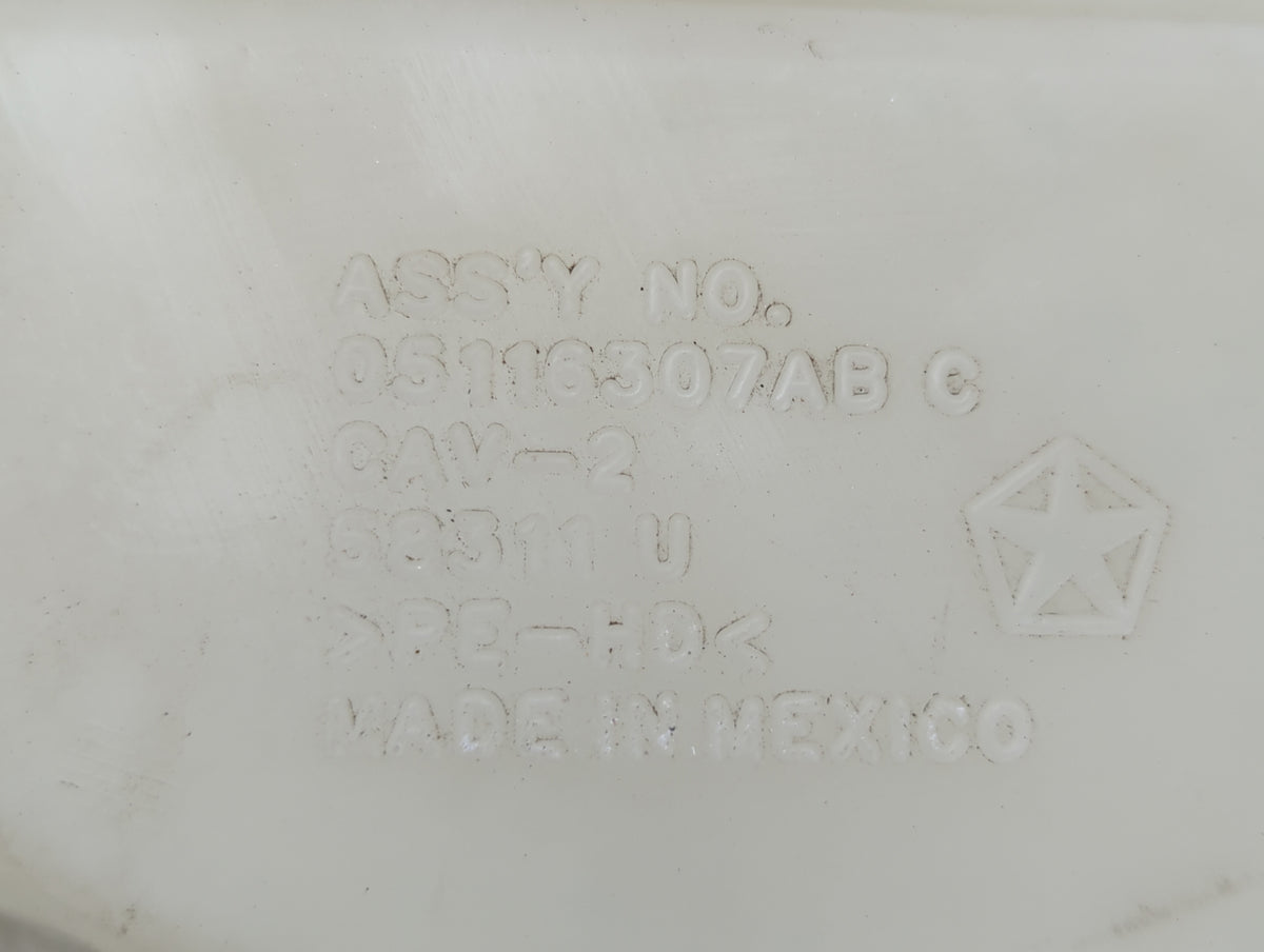 2017 Dodge Journey Windshield Washer Fluid Reservoir Bottle Oem 1067301 - Oemusedautoparts1.com