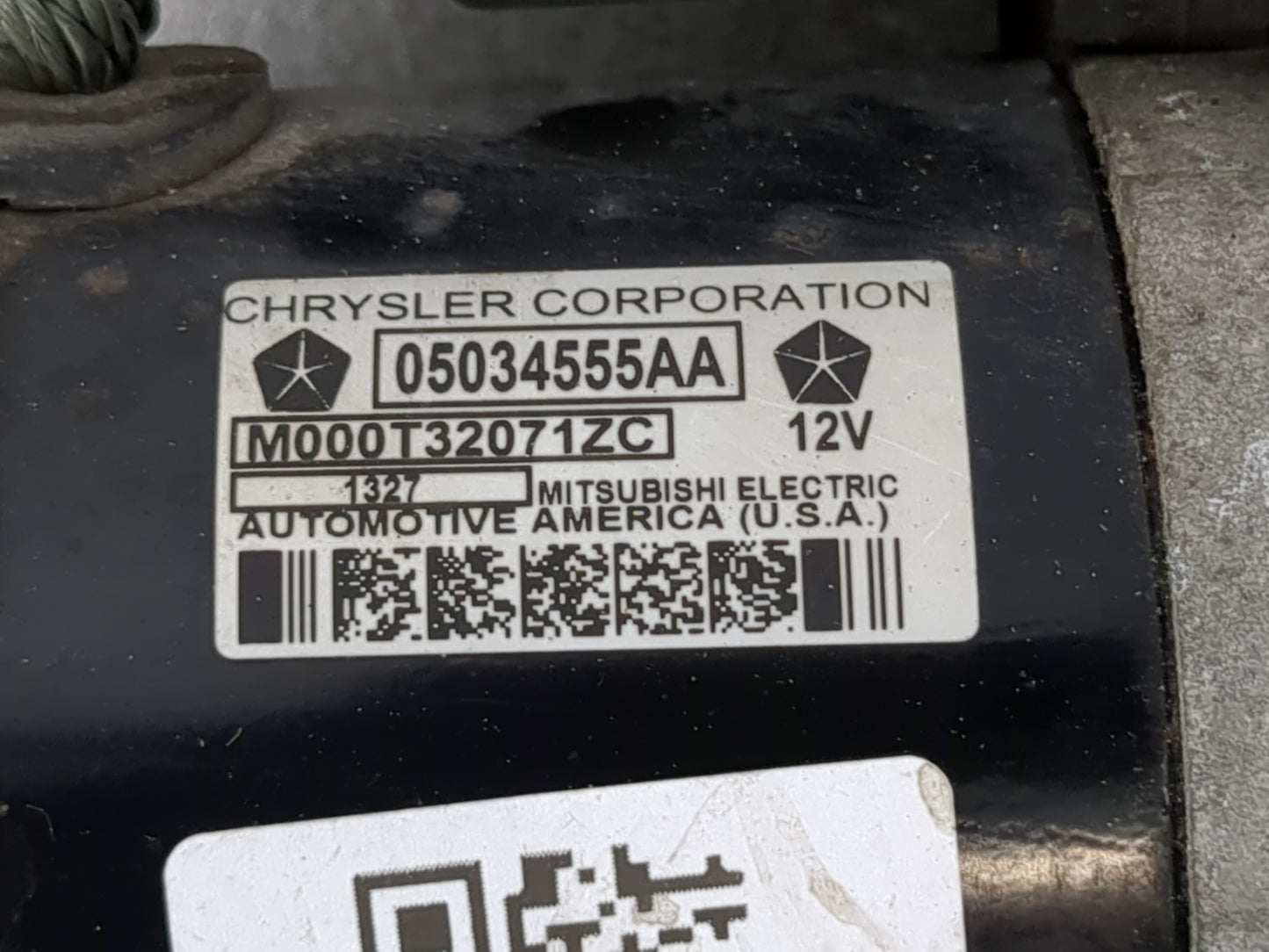 2009-2020 Dodge Journey Car Starter Motor Solenoid OEM P/N:05034555AA Fits OEM Used Auto Parts - Oemusedautoparts1.com