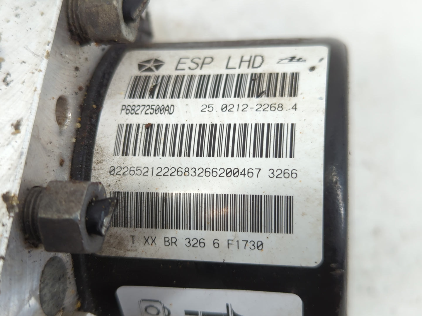 2017 Dodge Journey ABS Pump Control Module Replacement P/N:P68272500AD Fits OEM Used Auto Parts - Oemusedautoparts1.com