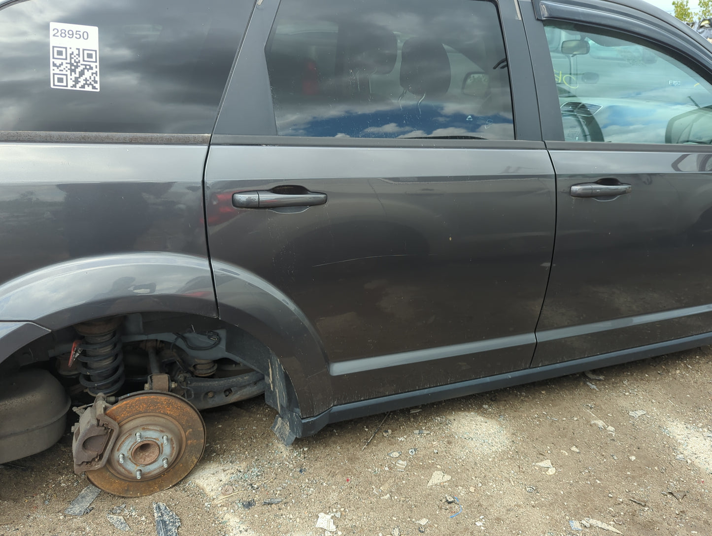 2017 Dodge Journey Passenger Rear Door Oem - Oemusedautoparts1.com