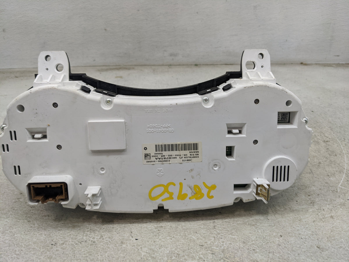 2017 Dodge Journey Instrument Cluster Speedometer Gauges P/N:68310781AA CR-0048-002-MR-C000 Miles:147K Fits OEM Used Auto Pa