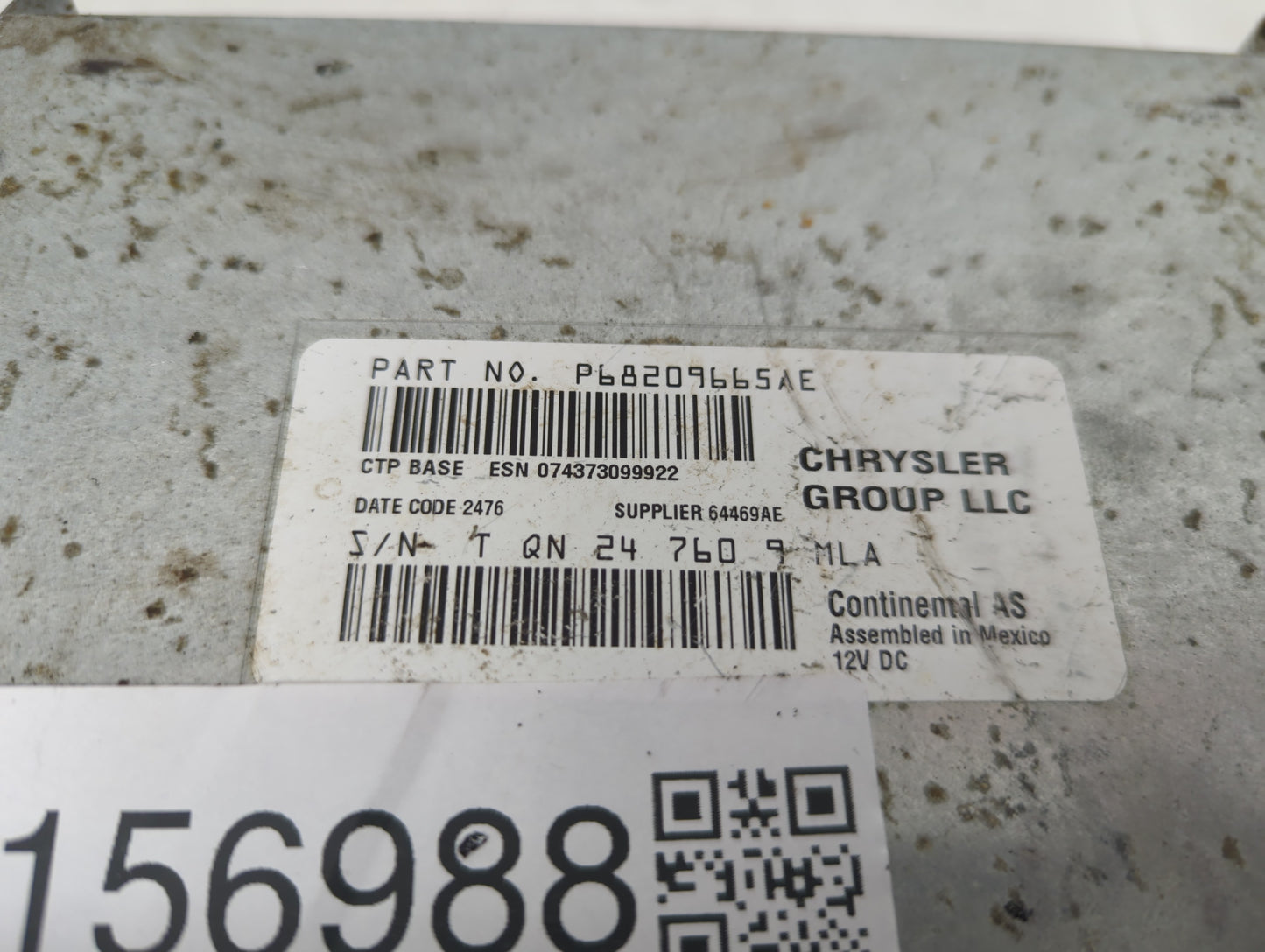 2018-2020 Dodge Journey Radio AM FM Cd Player Receiver Replacement P/N:P68209665AE Fits Fits 2018 2019 2020 OEM Used Auto Pa