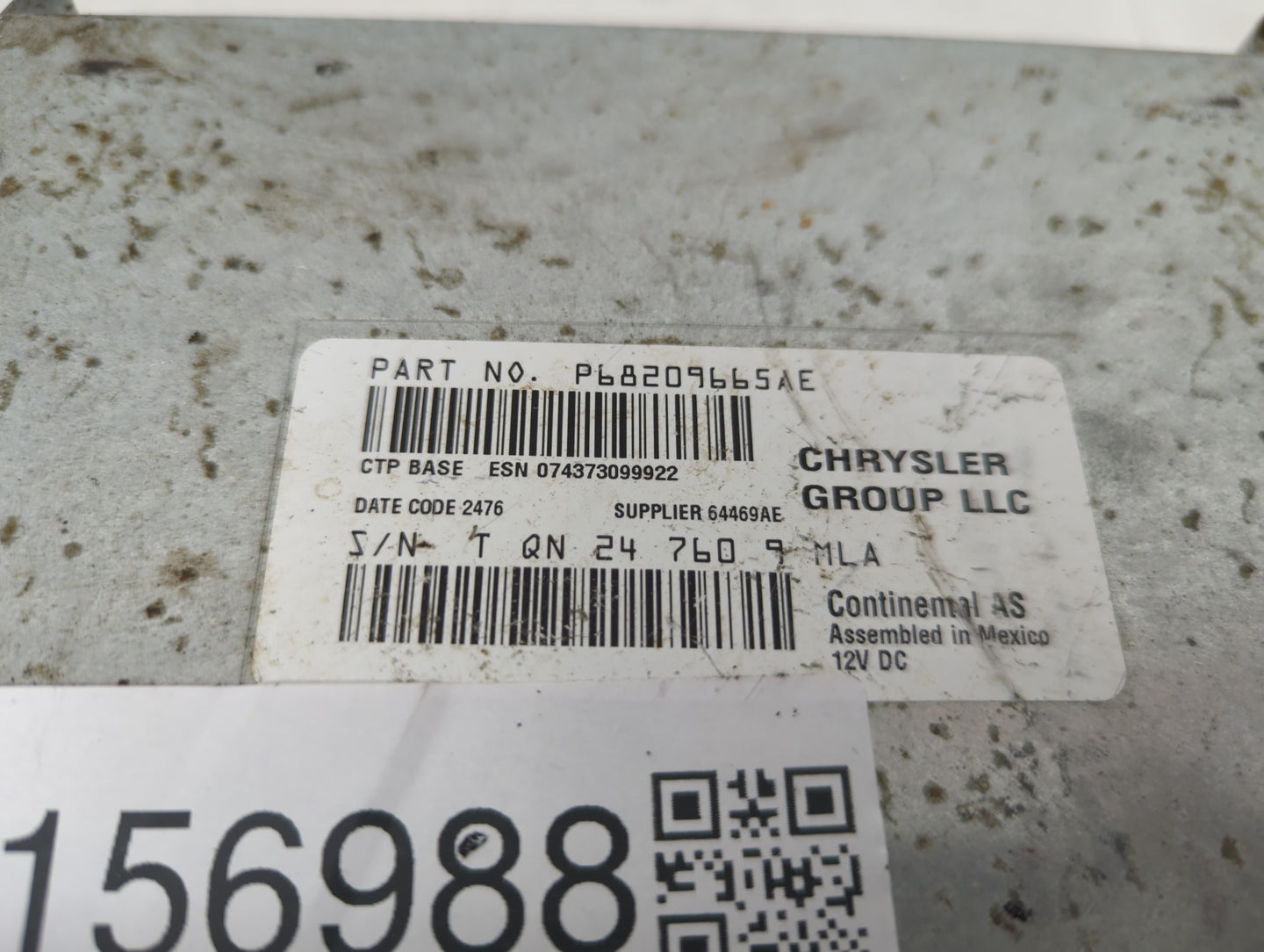 2018-2020 Dodge Journey Radio AM FM Cd Player Receiver Replacement P/N:P68209665AE Fits Fits 2018 2019 2020 OEM Used Auto Pa