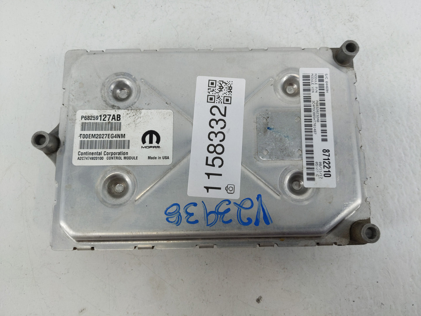 2016-2020 Dodge Journey PCM Engine Control Computer ECU ECM PCU OEM P/N:P68259127AB Fits Fits 2016 2017 2018 2019 2020 OEM U