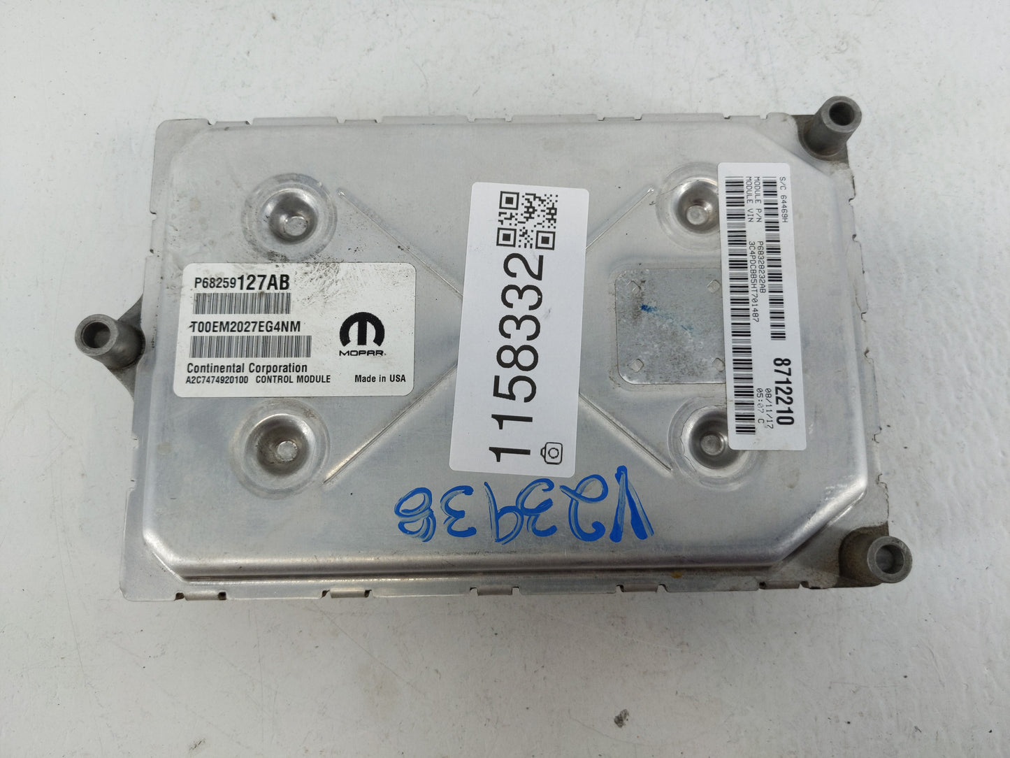 2016-2020 Dodge Journey PCM Engine Control Computer ECU ECM PCU OEM P/N:P68259127AB Fits Fits 2016 2017 2018 2019 2020 OEM U