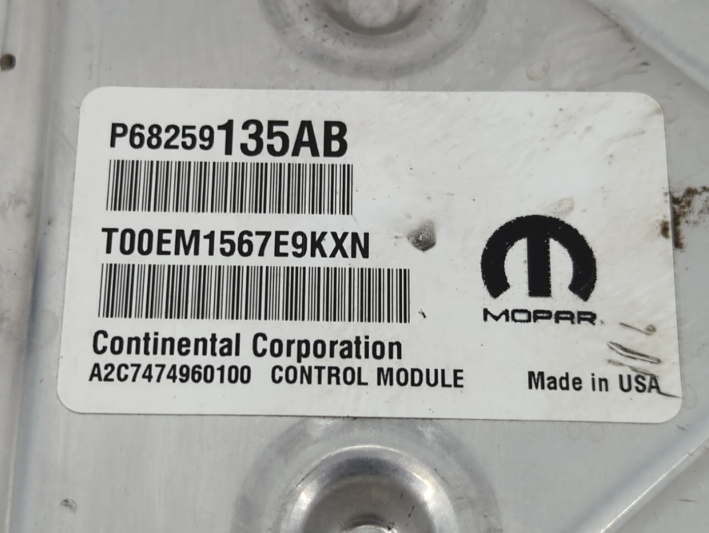 2016-2019 Dodge Journey PCM Engine Control Computer ECU ECM PCU OEM P/N:P68259135AB Fits Fits 2016 2017 2018 2019 OEM Used A