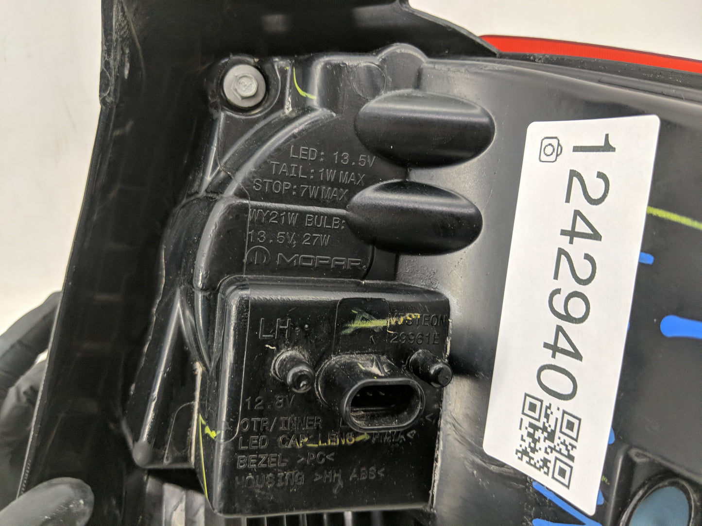 2017 Dodge Journey Tail Light Assembly Driver Left OEM Fits OEM Used Auto Parts - Oemusedautoparts1.com