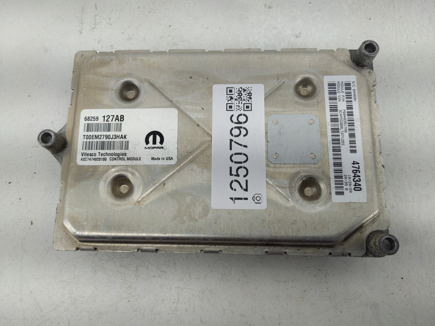 2016-2020 Dodge Journey PCM Engine Control Computer ECU ECM PCU OEM P/N:P68259127AB Fits Fits 2016 2017 2018 2019 2020 OEM U