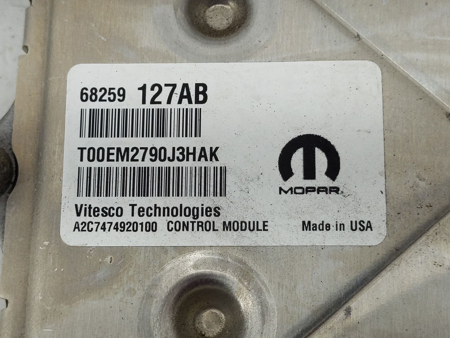 2016-2020 Dodge Journey PCM Engine Control Computer ECU ECM PCU OEM P/N:P68259127AB Fits Fits 2016 2017 2018 2019 2020 OEM U