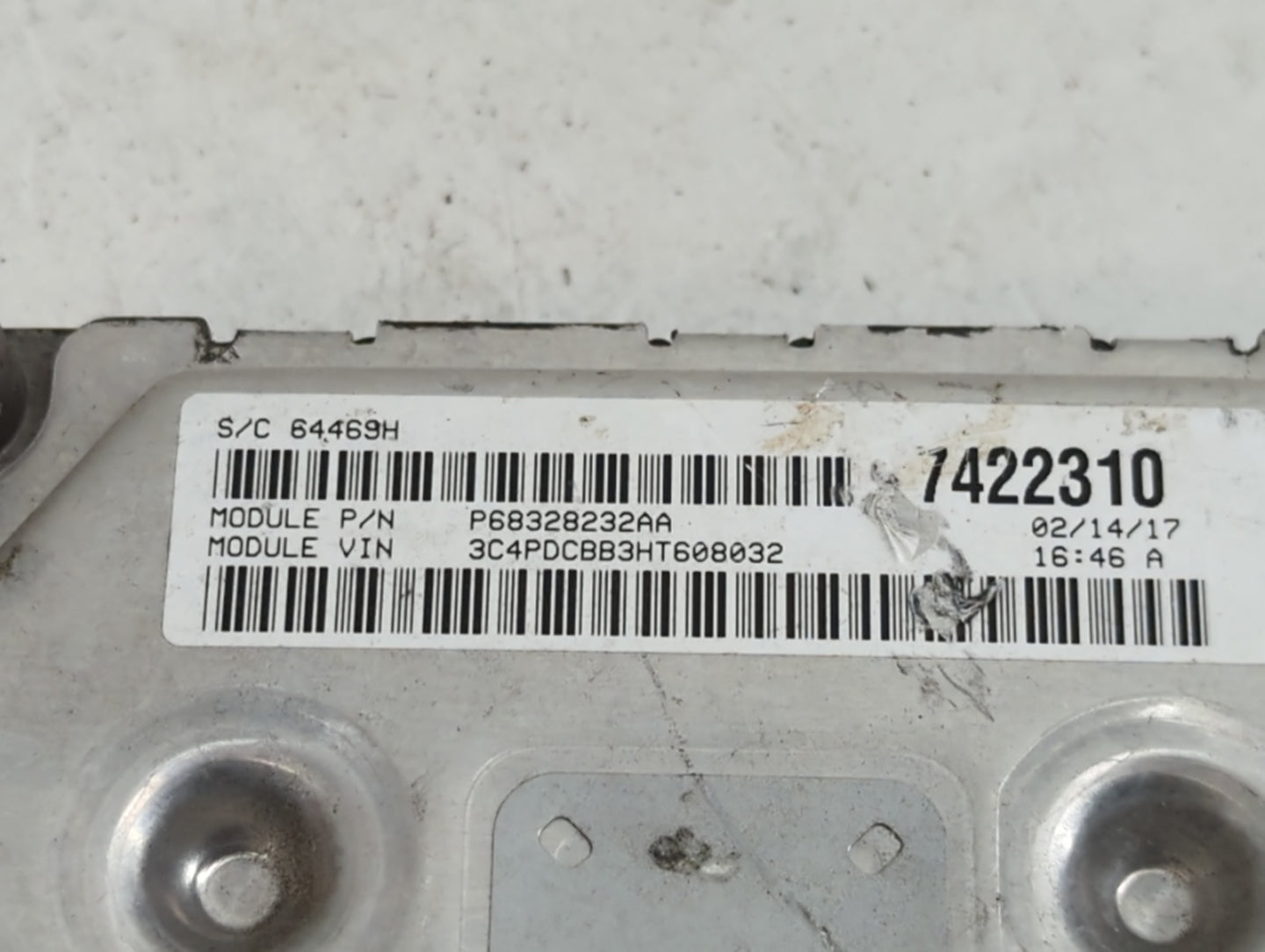 2016-2020 Dodge Journey PCM Engine Control Computer ECU ECM PCU OEM P/N:P68259127AB Fits Fits 2016 2017 2018 2019 2020 OEM U