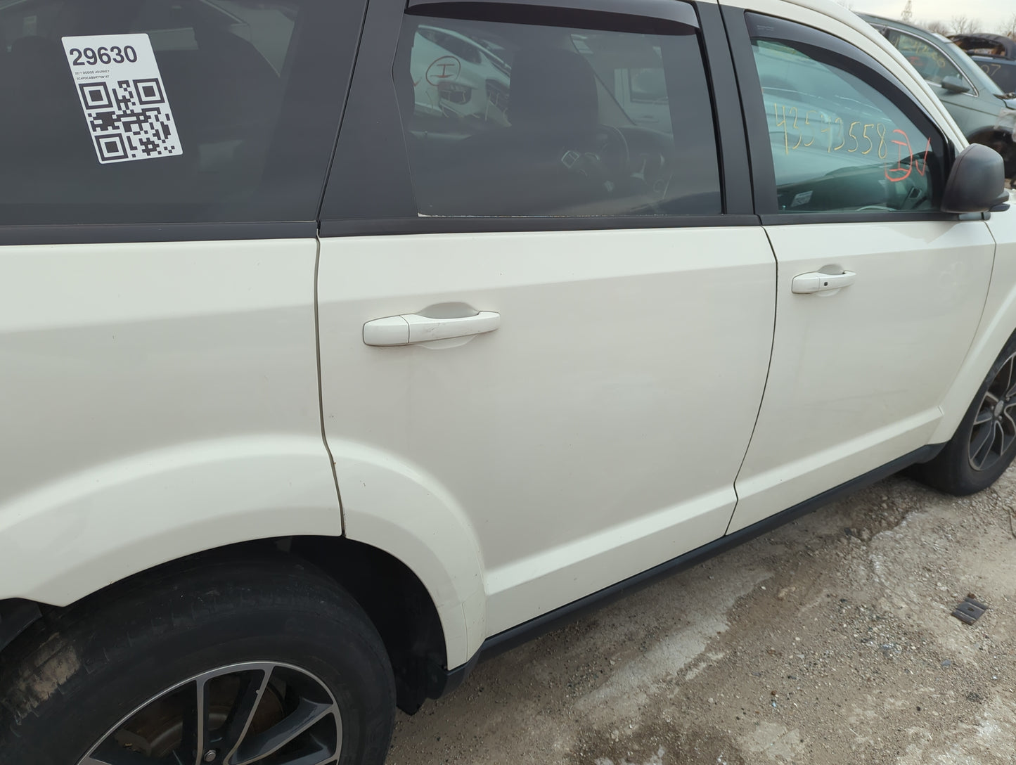 2017 Dodge Journey Passenger Rear Door Oem 1288878 - Oemusedautoparts1.com