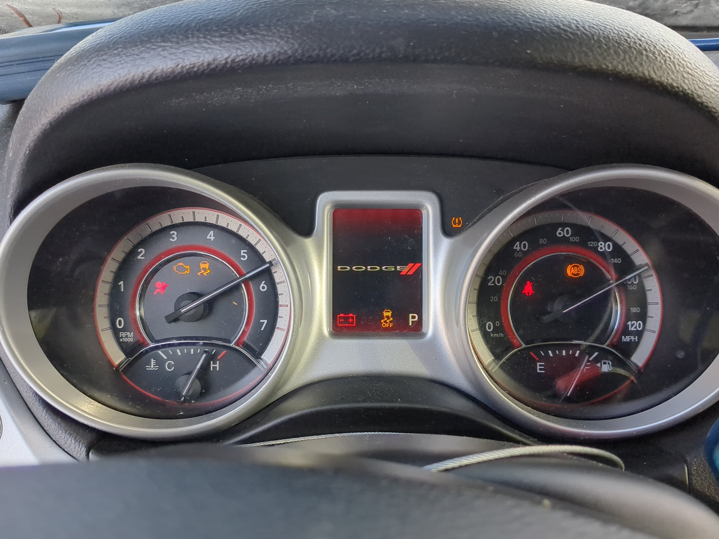 2017 Dodge Journey Instrument Cluster Speedometer Gauges Miles:82K Fits OEM Used Auto Parts - Oemusedautoparts1.com